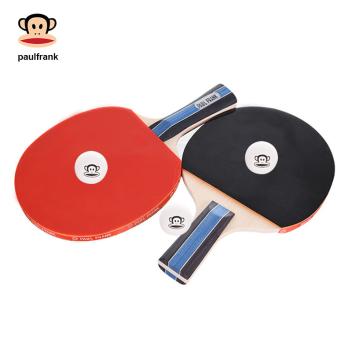 大嘴猴儿童乒乓球拍中小学生球拍套装胶皮男童初学者小孩运动玩具(红色)