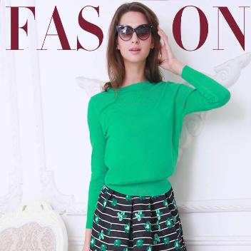 绿色针织长袖(165/84A(XS))