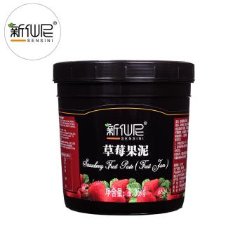 新仙尼草莓果泥 1.36公斤 特价食品果酱饮品优选优质果果泥(水果口味)