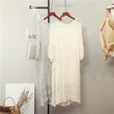 2019新款雪纺连衣裙春夏学生韩版重工显瘦纯色仙女裙M670法式小众(170/100A(L))