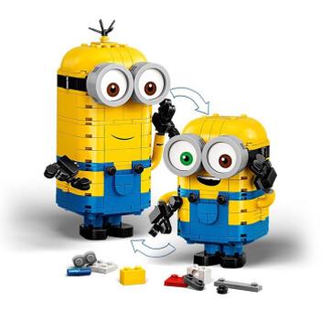 EGO LEGO creative series 75551 play change Minions boys, girls and children spell toys birthday couple gift collection o(塑料)