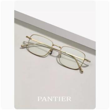 金丝眼镜框男款近视度数眼睛超轻纯钛镜架