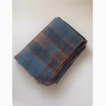 正品狼爪潭白鹿同款围巾蓝色格子仿羊绒保暖围脖时尚披肩秋冬