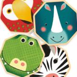 France DJECO children's educational toys, building blocks, solitaire matching game, board game, tabletop game, parent-ch(塑料)